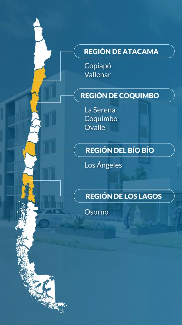 Mapa con regiones en las que se encuentra Ecomac